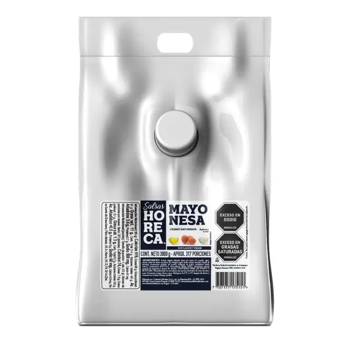 MAYONESA TIPO AMERICANA HORECA — PRACTIBOLSA 3.800 G