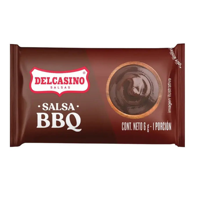 SALSA BBQ DELCASINO — SACHETS X 100 UND — 6 G