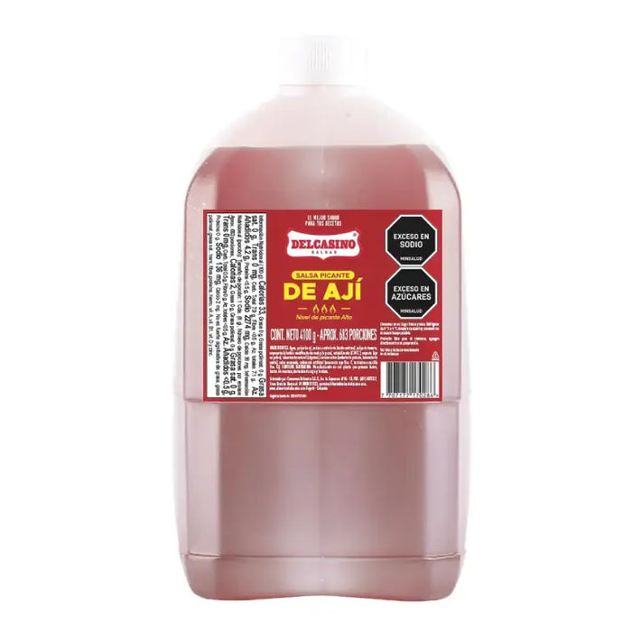 SALSA DE AJÍ ROJO DELCASINO — GALÓN 4.100 G