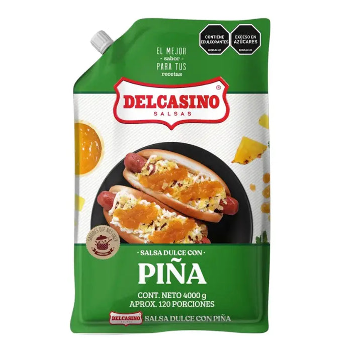 SALSA DULCE CON PIÑA DELCASINO — BOLSA 4.000 G